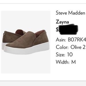 Steve Madden Zayna Olive | Size 10
